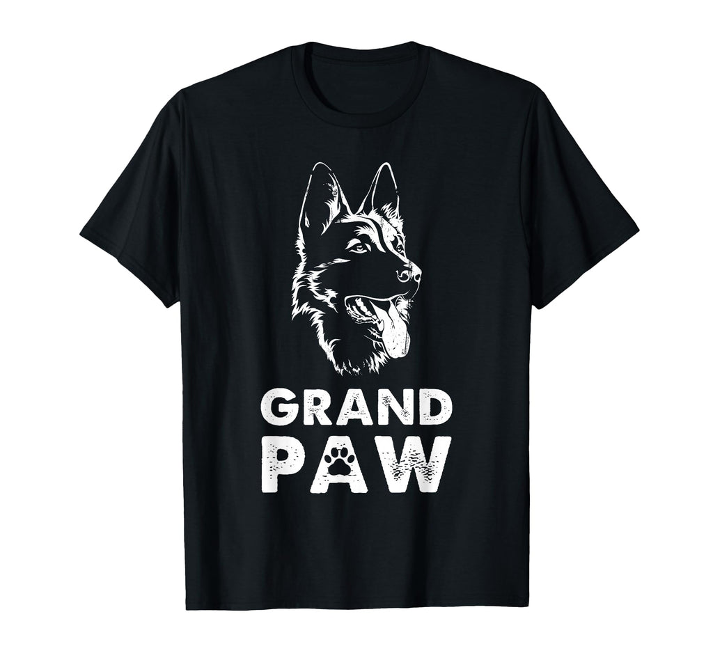 Grandpaw German Shepherd Grandpa T-Shirt - Casual Everyday Wear Men Women - T-Shirt, Sweatshirt, Hoodie