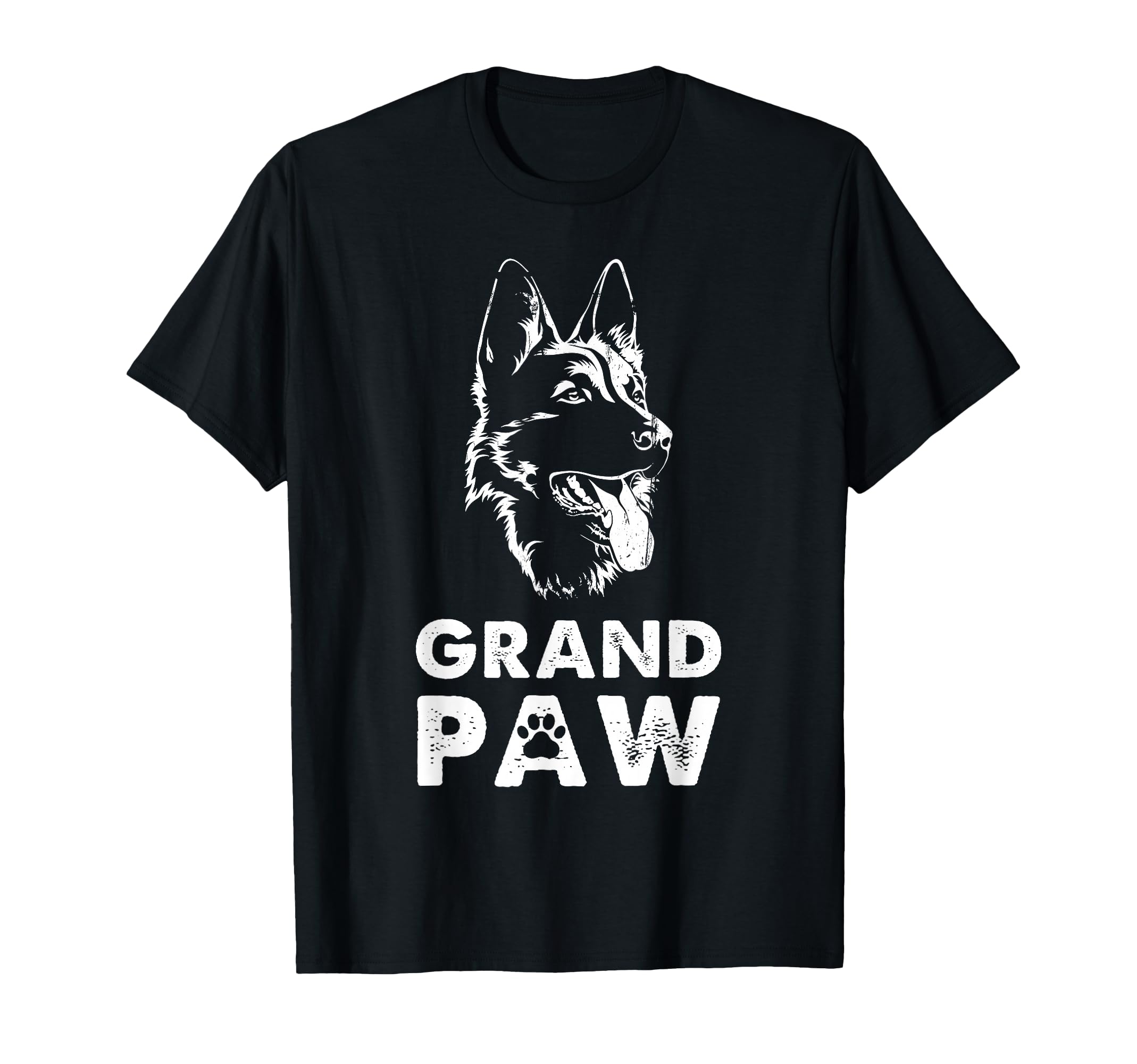 Grandpaw German Shepherd Grandpa T-Shirt - Casual Everyday Wear Men Women - T-Shirt, Sweatshirt, Hoodie
