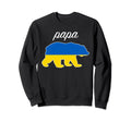 Papa Bear Ukraine Flag Ukrainian Sweatshirt - Trendy Graphic for Adults - T-Shirt, Sweatshirt, Hoodie