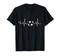 Soccer Heartbeat Soccer Player Gift T-Shirt - Aesthetic Graphic Unisex - T-Shirt, Sweatshirt, Hoodie