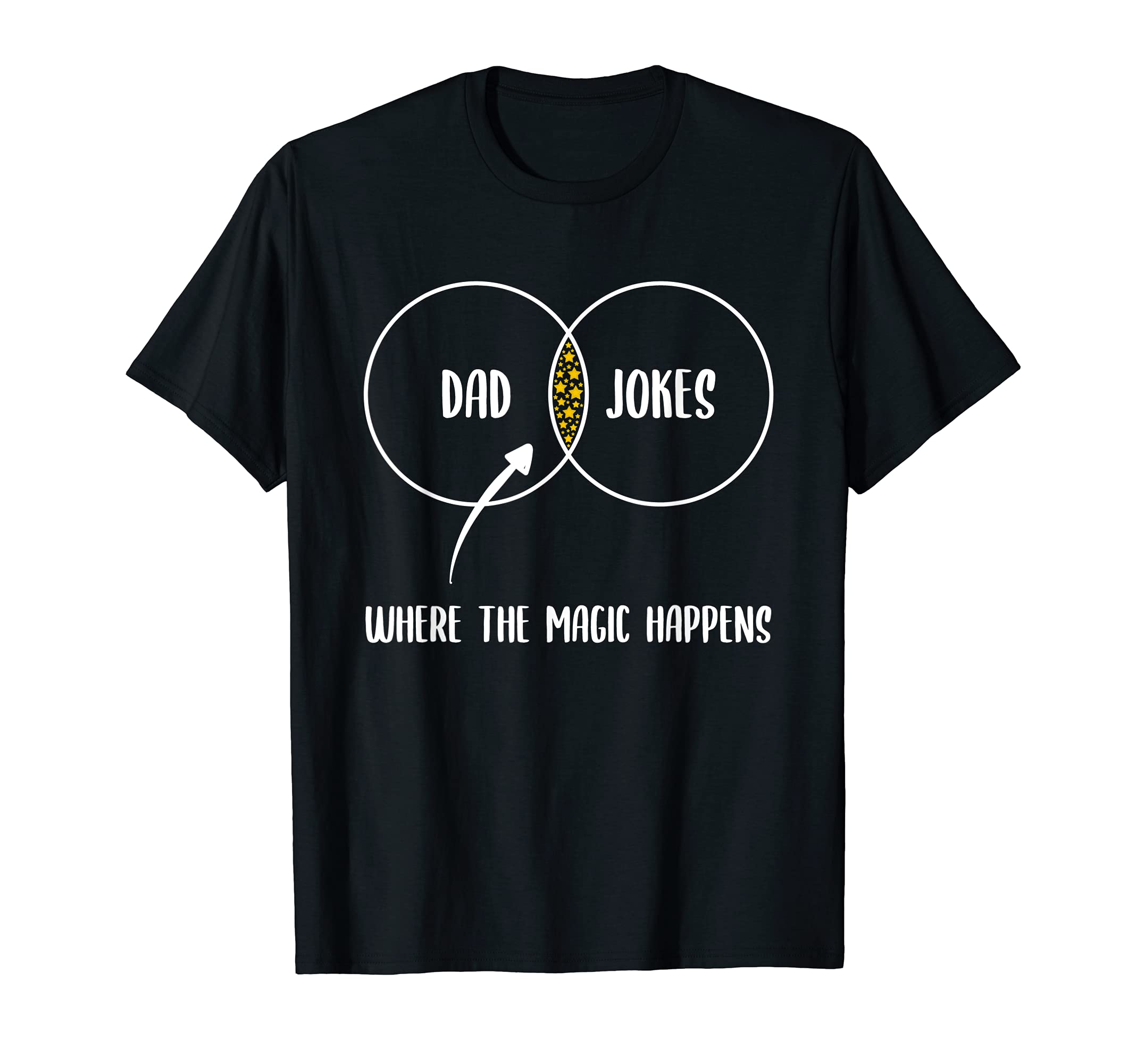Dad Jokes Where Magic Happens T-Shirt - Minimalist Print for Adults - T-Shirt, Sweatshirt, Hoodie