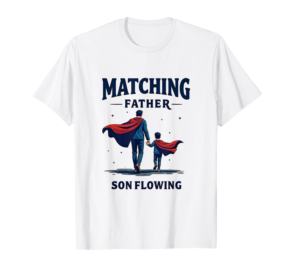 Matching Father Son Flowing T-Shirt - Minimalist Print Men Women - T-Shirt, Sweatshirt, Hoodie