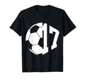 Number 17 Years Soccer 17Th Birthday T-Shirt - Aesthetic Graphic for Adults - T-Shirt, Sweatshirt, Hoodie