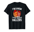 Im Mom Busy Raising Ballers Football T-Shirt - Novelty Apparel Unisex - T-Shirt, Sweatshirt, Hoodie