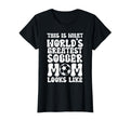 Worlds Greatest Soccer Mom Soccer T-Shirt - Fun Novelty Design for Adults - T-Shirt, Sweatshirt, Hoodie