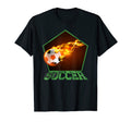 Burning Ball Football Soccer T-Shirt - Streetwear Style Men Women - T-Shirt, Sweatshirt, Hoodie