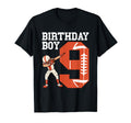 9 Years Old Football Player 9Th T-Shirt - Minimalist Print Men Women - T-Shirt, Sweatshirt, Hoodie