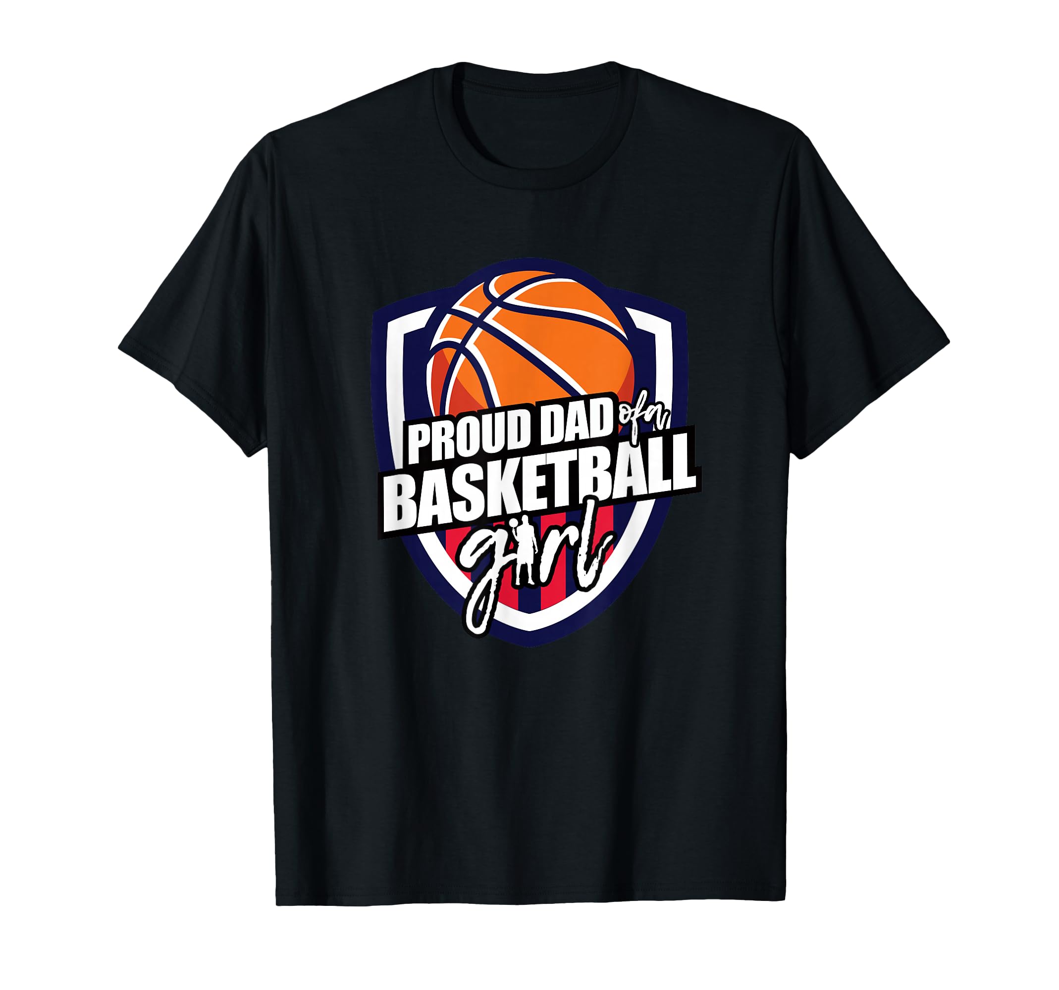 Proud Dad Basketball T-Shirt - Custom Art Print Unisex - T-Shirt, Sweatshirt, Hoodie