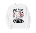 Just Who Loves Rabbits Bunny Sweatshirt - Casual Everyday Wear Unisex - T-Shirt, Sweatshirt, Hoodie