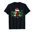 Bz23 Buon Natale Santa Hat Merry T-Shirt - Custom Art Print Men Women - T-Shirt, Sweatshirt, Hoodie