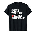 Eat Sleep Stop Goal Repeat Soccer Hockey T-Shirt - Trendy Graphic Unisex - T-Shirt, Sweatshirt, Hoodie