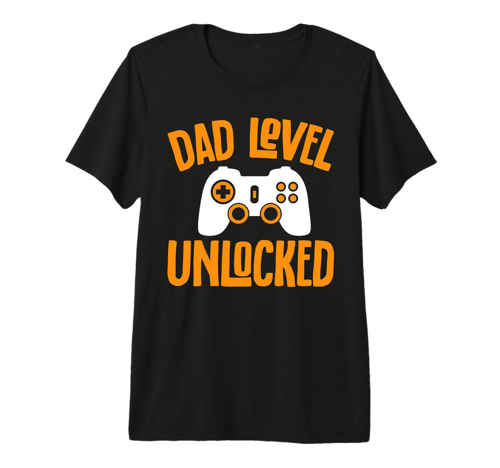 Mens Funny Fathers Day Dad Level T-Shirt - Custom Art Print Unisex - T-Shirt, Sweatshirt, Hoodie