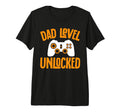 Mens Funny Fathers Day Dad Level T-Shirt - Custom Art Print Unisex - T-Shirt, Sweatshirt, Hoodie