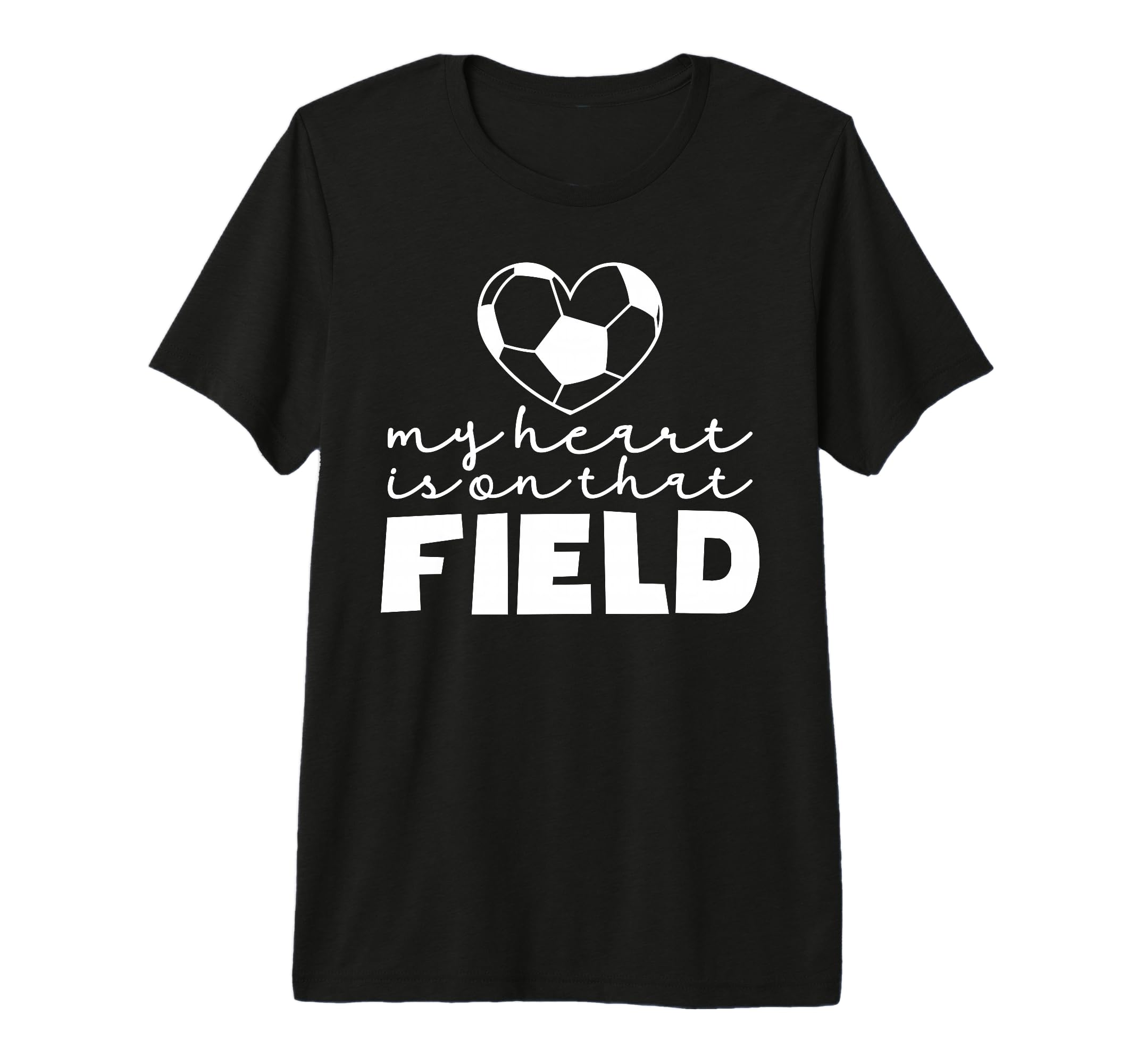 My Heart Is That Field Soccer Mom T-Shirt - Casual Everyday Wear Men Women - T-Shirt, Sweatshirt, Hoodie