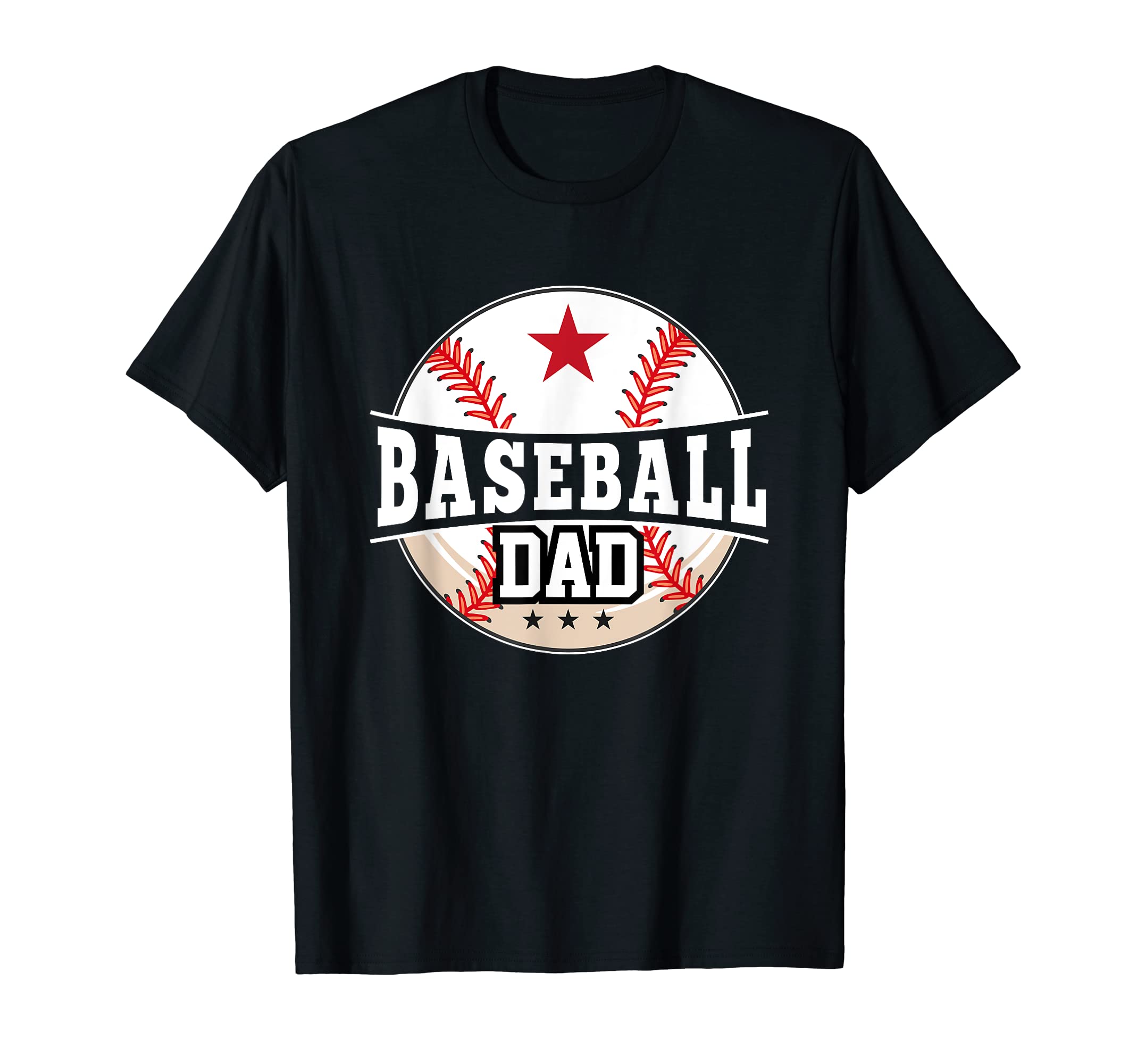 Mens Baseball Dad Dad Fathers Day T-Shirt - Graphic Print Men Women - T-Shirt, Sweatshirt, Hoodie