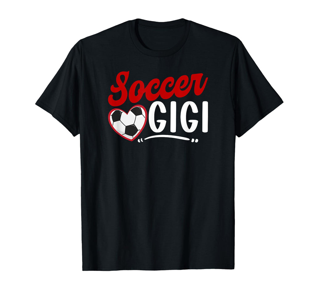 Soccer Gigi Heart Grandma Gigi Soccer T-Shirt - Custom Art Print Unisex - T-Shirt, Sweatshirt, Hoodie