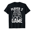 Player 2 Has Entered Game Fathers T-Shirt - Minimalist Print for Adults - T-Shirt, Sweatshirt, Hoodie