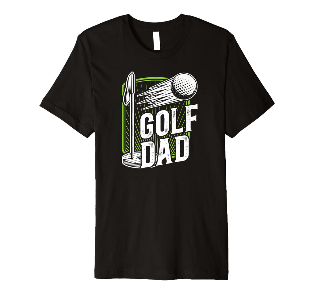 Mens Golf Dad Golf Player Dad Golf T-Shirt - Custom Art Print for Adults - T-Shirt, Sweatshirt, Hoodie