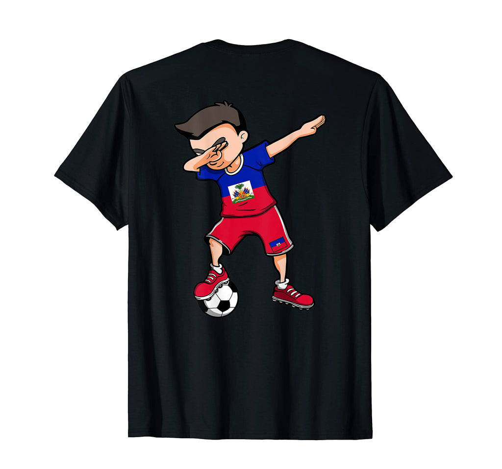 Dabbing Soccer Haiti Jersey Haitian T-Shirt - Aesthetic Graphic Men Women - T-Shirt, Sweatshirt, Hoodie
