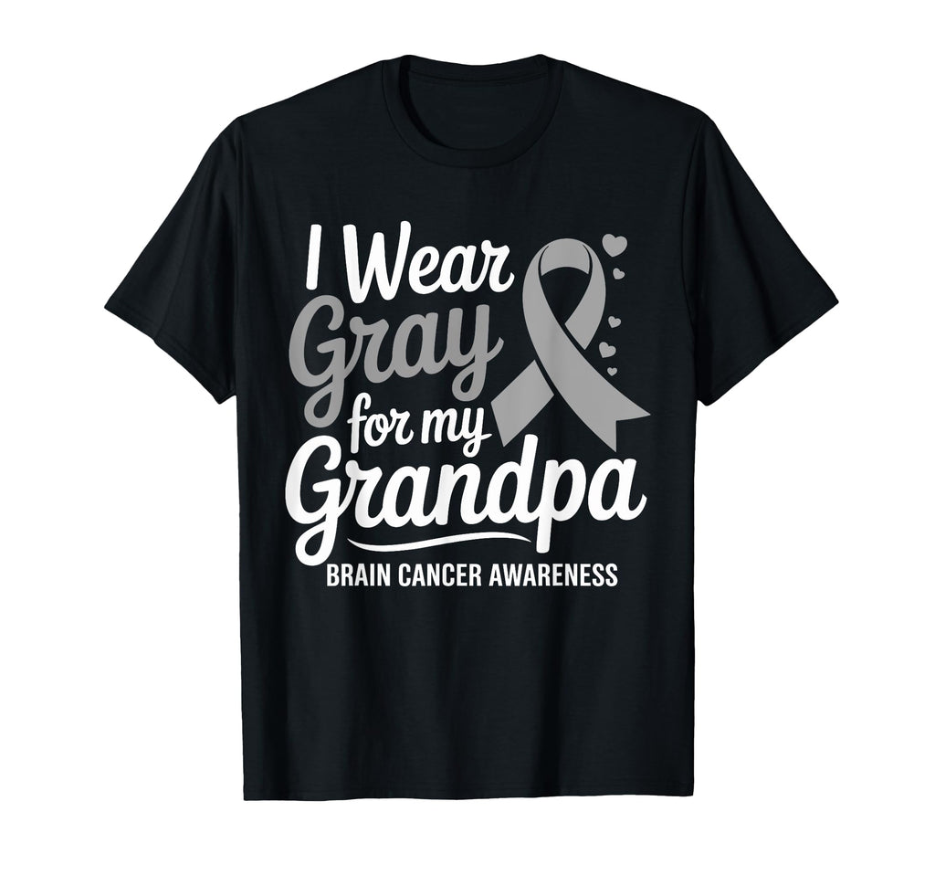 I Wear Gray My Grandpa Brain T-Shirt - Casual Everyday Wear for Adults - T-Shirt, Sweatshirt, Hoodie