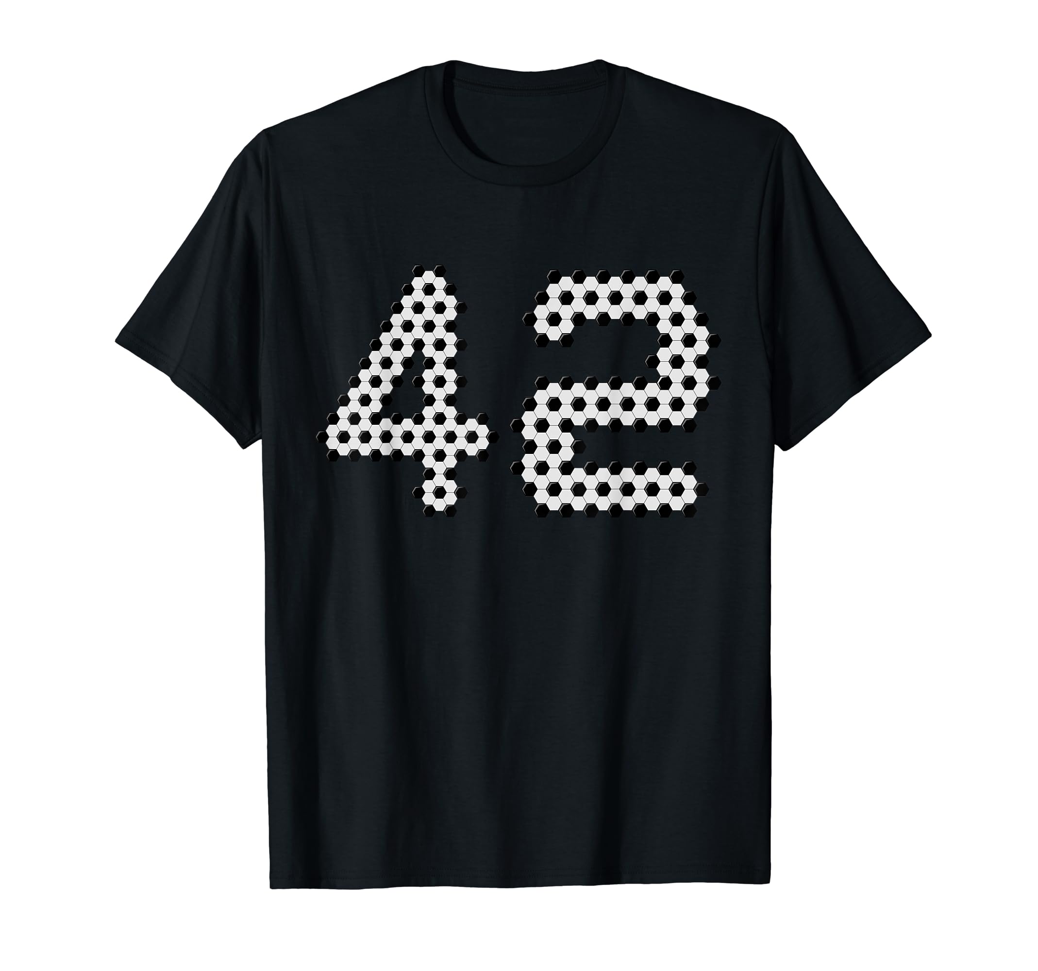 Fun 42Nd Birthday Soccer Themed 42 Year T-Shirt - Minimalist Print Unisex - T-Shirt, Sweatshirt, Hoodie