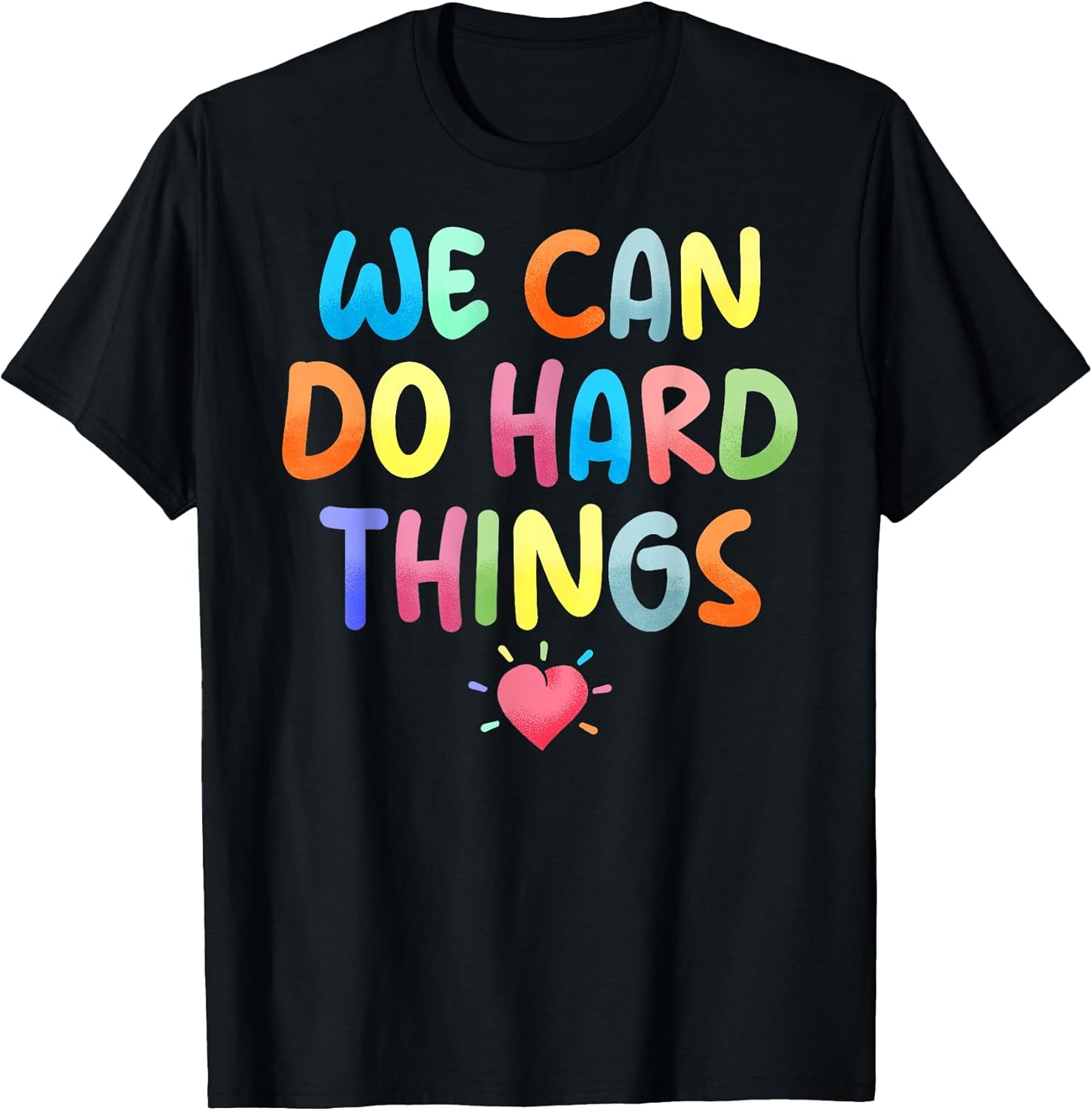 Growth Mindset Positive Back to School We Can Do Hard - Adult & Kids T-Shirts, Sweatshirts & Hoodies apparel design preview 1