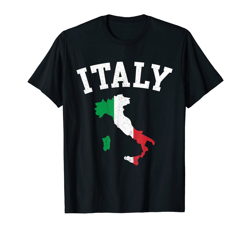 Italy Map Flag Distressed T-Shirt - Unique Graphic for Adults - T-Shirt, Sweatshirt, Hoodie