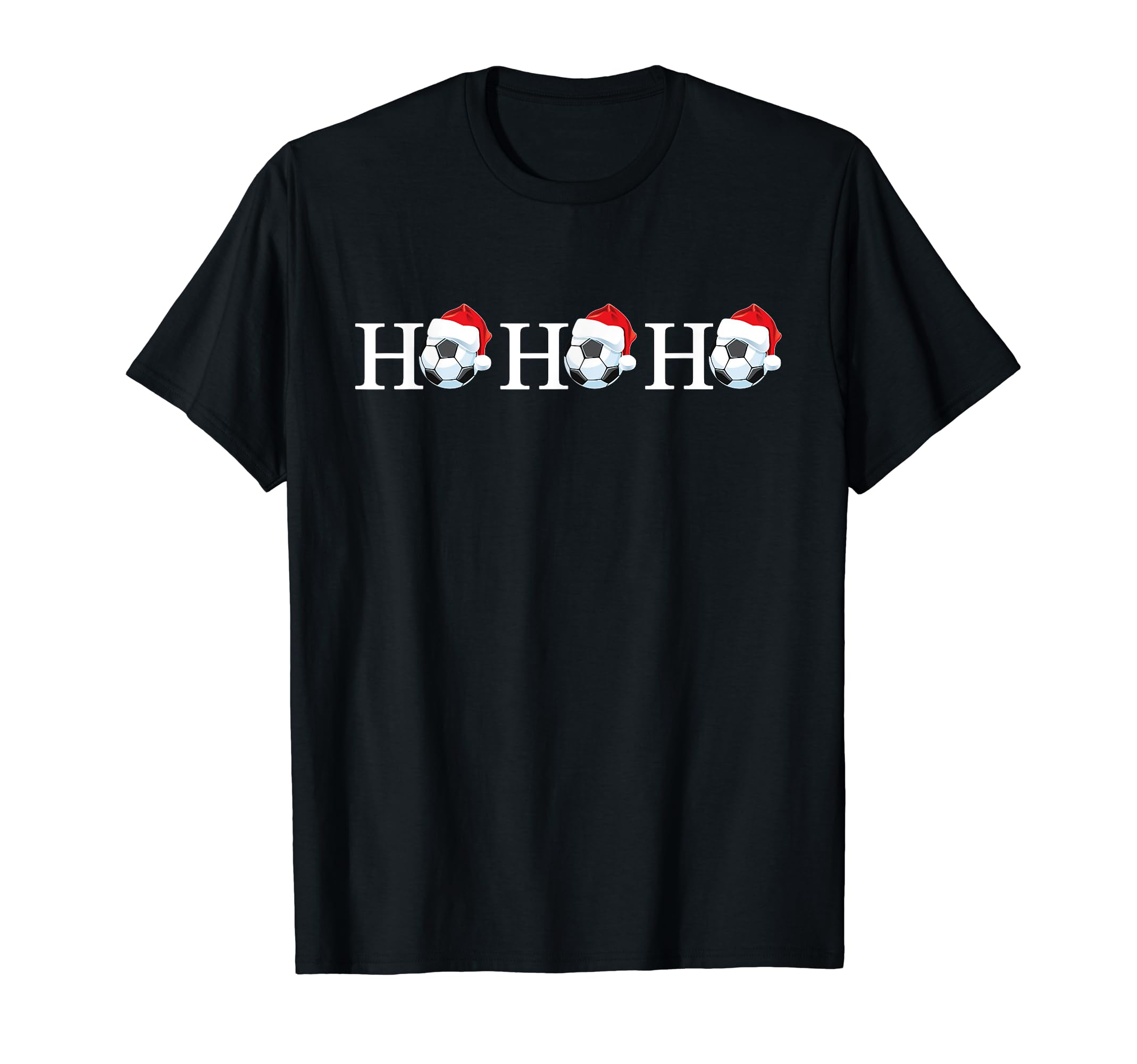Ho Ho Ho Soccer Ball Mens Funny T-Shirt - Custom Art Print for Adults - T-Shirt, Sweatshirt, Hoodie