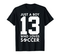 Just Who Loves 13 Years Soccer 13Th T-Shirt - Novelty Apparel for Adults - T-Shirt, Sweatshirt, Hoodie