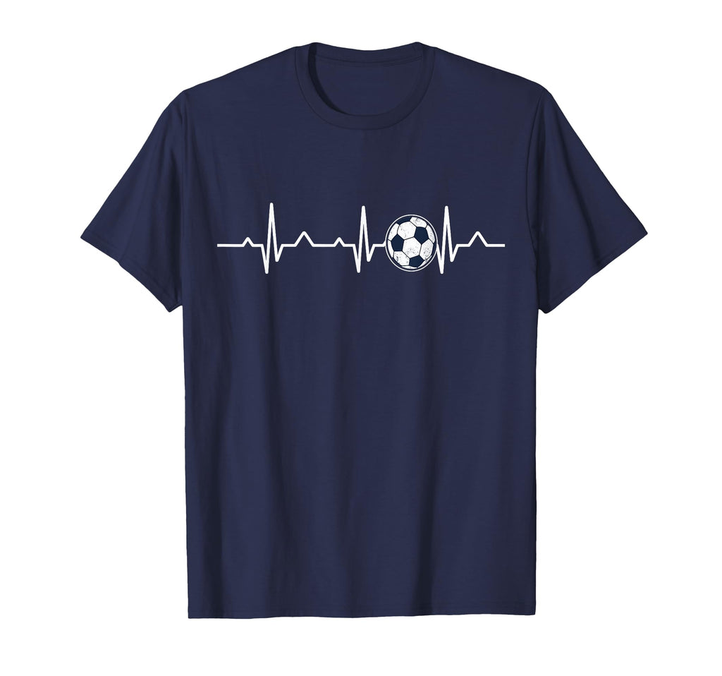 Heartbeat Soccer Lover Soccer Fans T-Shirt - Custom Art Print Men Women - T-Shirt, Sweatshirt, Hoodie
