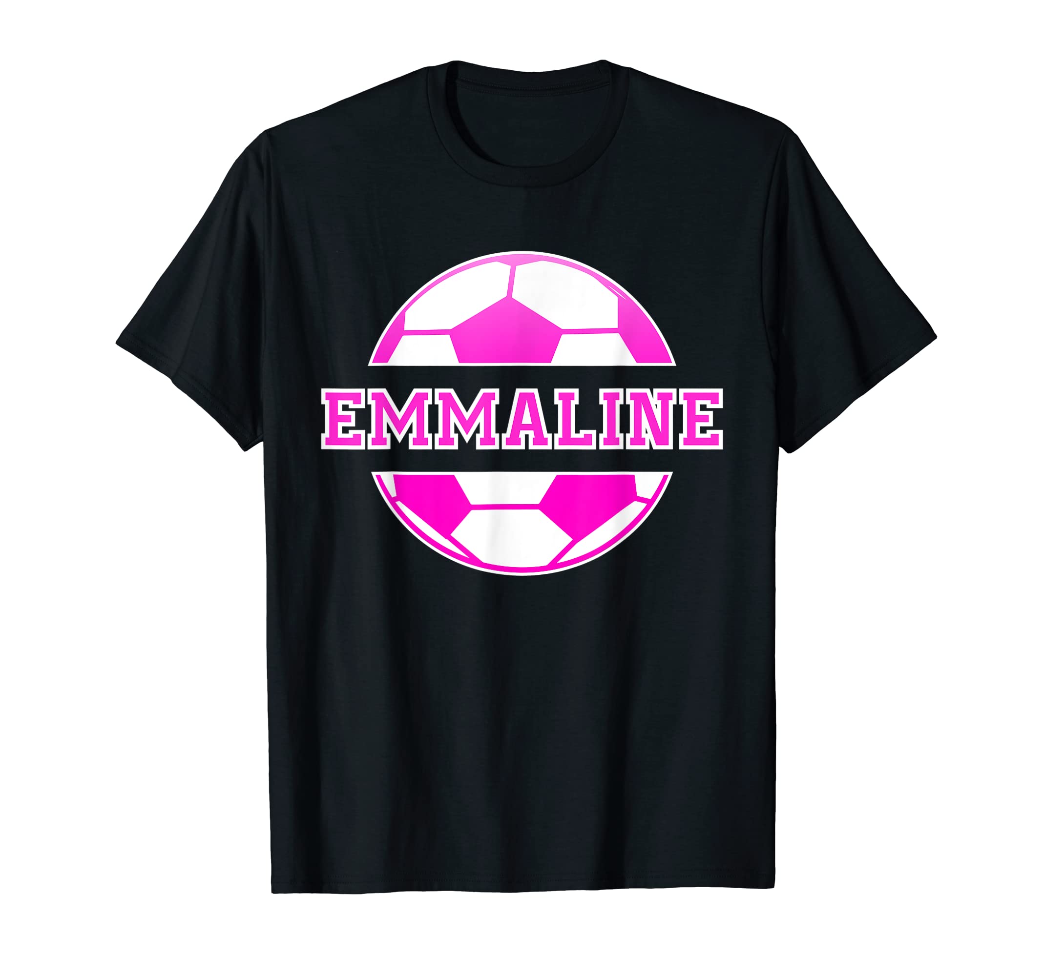 Emmaline Name Soccer Play Football T-Shirt - Casual Everyday Wear Unisex - T-Shirt, Sweatshirt, Hoodie