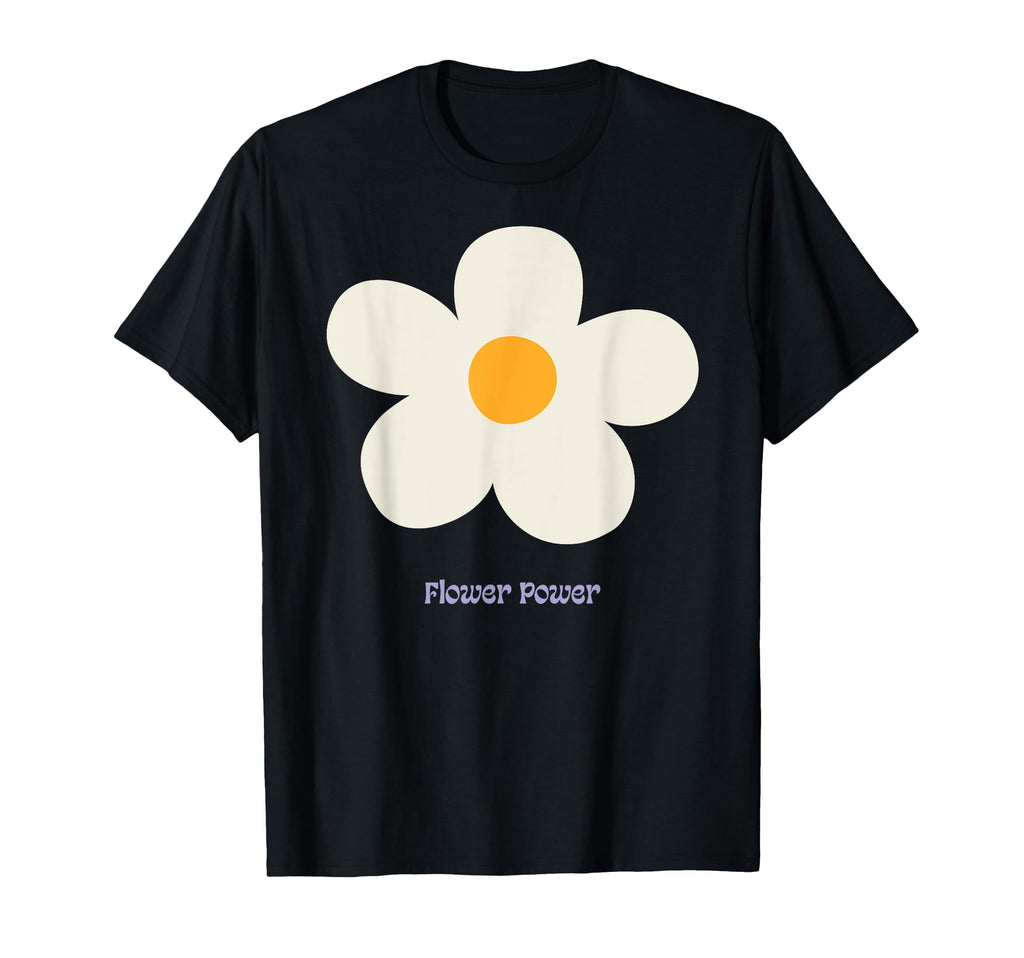 Floral Hippie Groovy 70S Flowers T-Shirt - Fun Novelty Design Men Women - T-Shirt, Sweatshirt, Hoodie