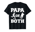 Papa Both Funny Soccer Hockey Papa T-Shirt - Unique Graphic Men Women - T-Shirt, Sweatshirt, Hoodie
