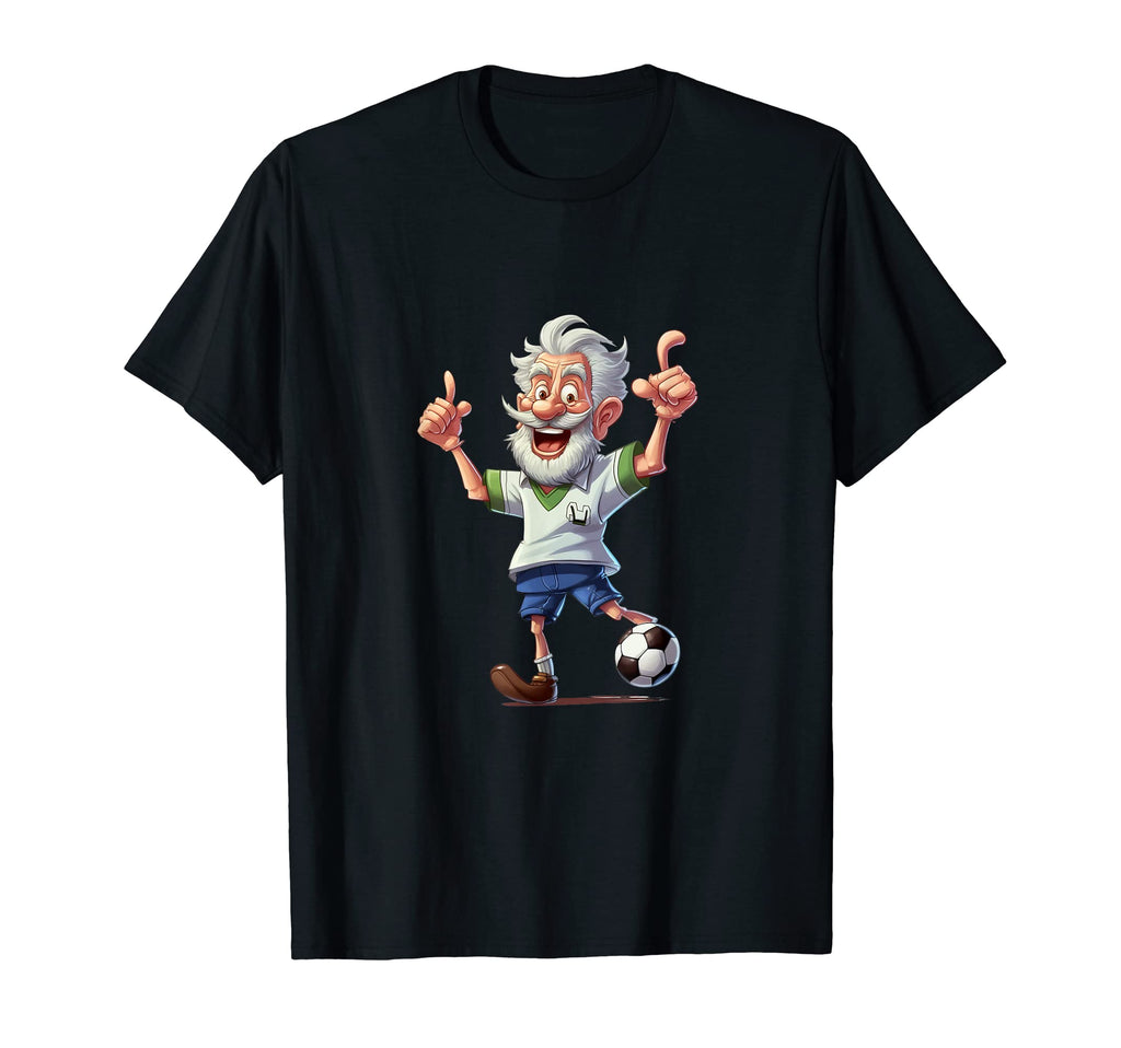 Soccer Grandpa Grandfather Soccer T-Shirt - Custom Art Print Men Women - T-Shirt, Sweatshirt, Hoodie