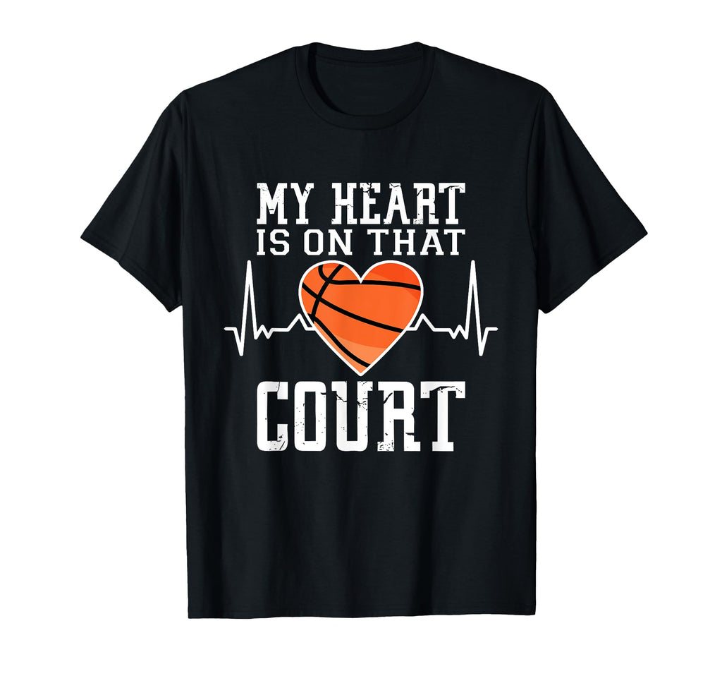 My Heart Is That Court T-Shirt - Casual Everyday Wear for Adults - T-Shirt, Sweatshirt, Hoodie