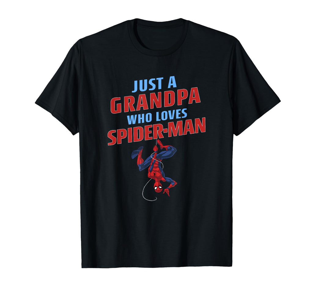 Marvel Spider Just Grandpa Who Loves T-Shirt - Minimalist Print for Adults - T-Shirt, Sweatshirt, Hoodie