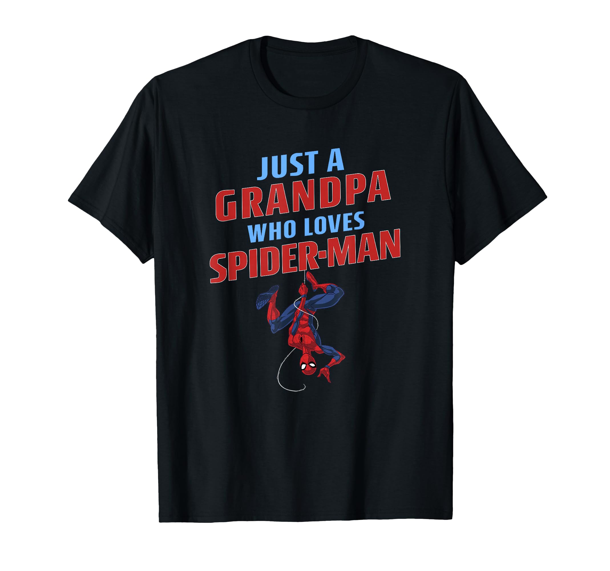 Marvel Spider Just Grandpa Who Loves T-Shirt - Minimalist Print for Adults - T-Shirt, Sweatshirt, Hoodie