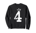4 Year Old Birthday Funny Soccer Sweatshirt - Streetwear Style for Adults - T-Shirt, Sweatshirt, Hoodie
