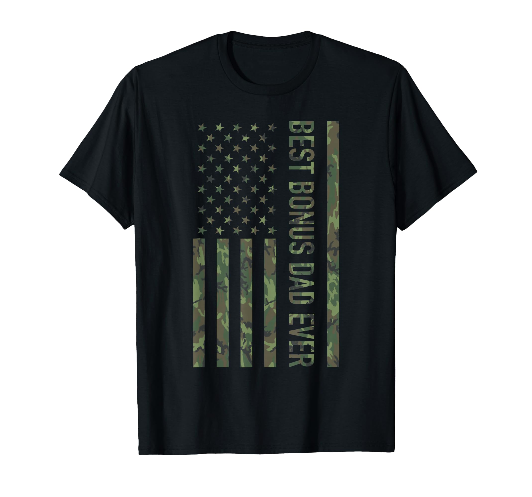 Best Bonus Dad Ever Us American T-Shirt - Custom Art Print for Adults - T-Shirt, Sweatshirt, Hoodie
