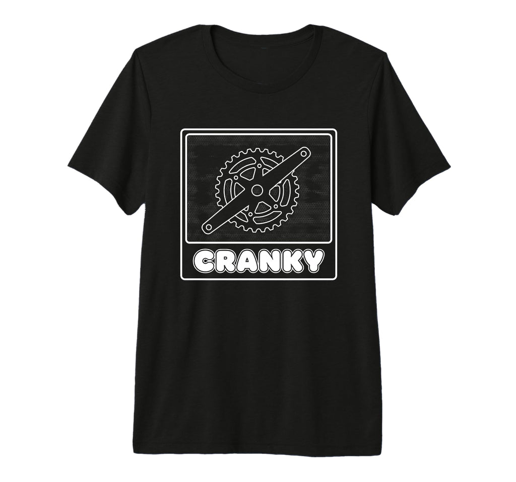 Cranky Bicycle Dad Cycling Crank T-Shirt - Casual Everyday Wear Unisex - T-Shirt, Sweatshirt, Hoodie