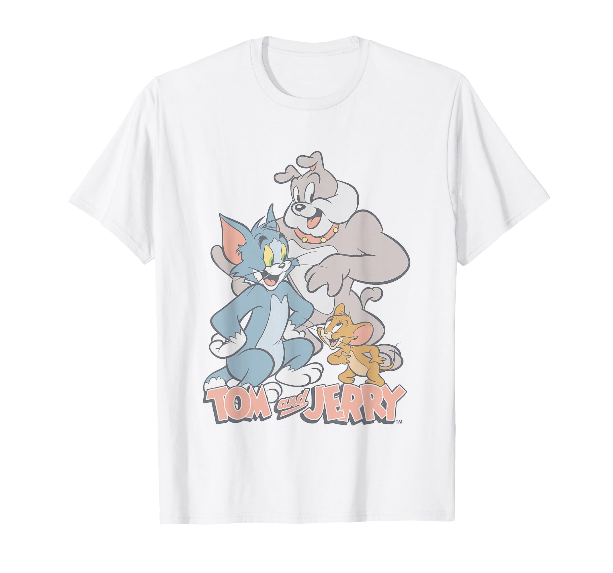 Tom And Jerry Pastel Pals Group Shot T-Shirt - Fun Novelty Design Men Women - T-Shirt, Sweatshirt, Hoodie