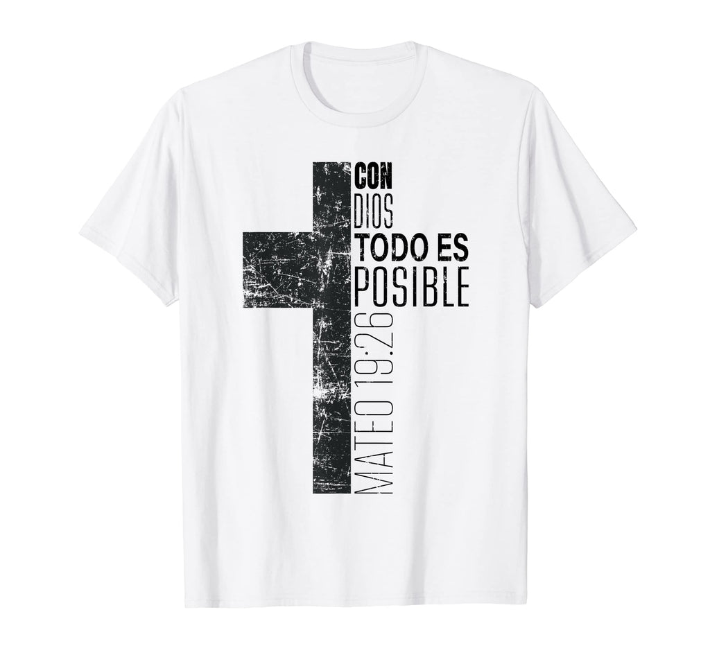 Christian Spanish Gifts Religious Bible T-Shirt - Minimalist Print Unisex - T-Shirt, Sweatshirt, Hoodie