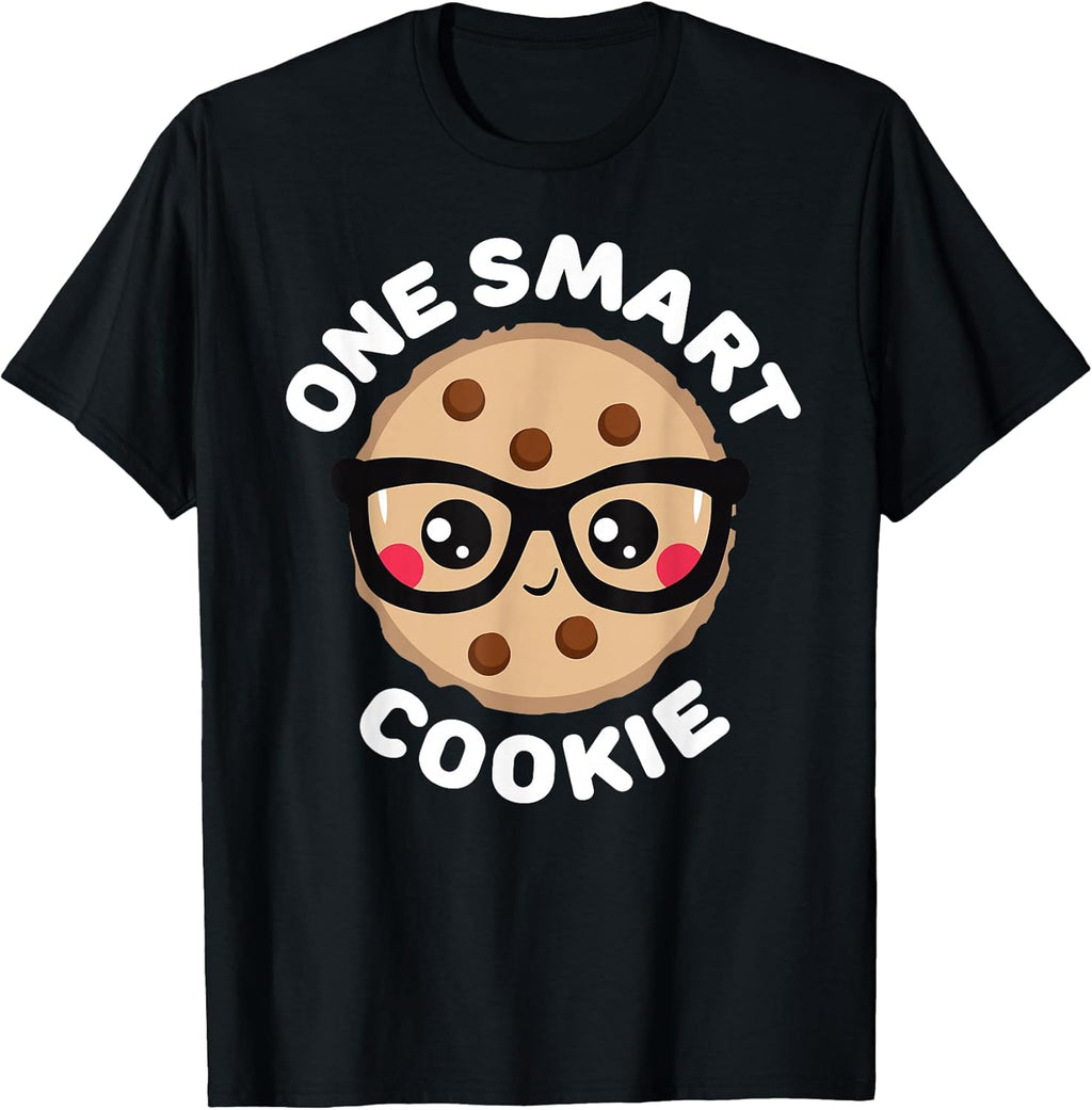 One Smart Cookie Cute Kawaii Style Pun Chocolate Chip - Adult & Kids T-Shirts, Sweatshirts & Hoodies apparel design preview 1