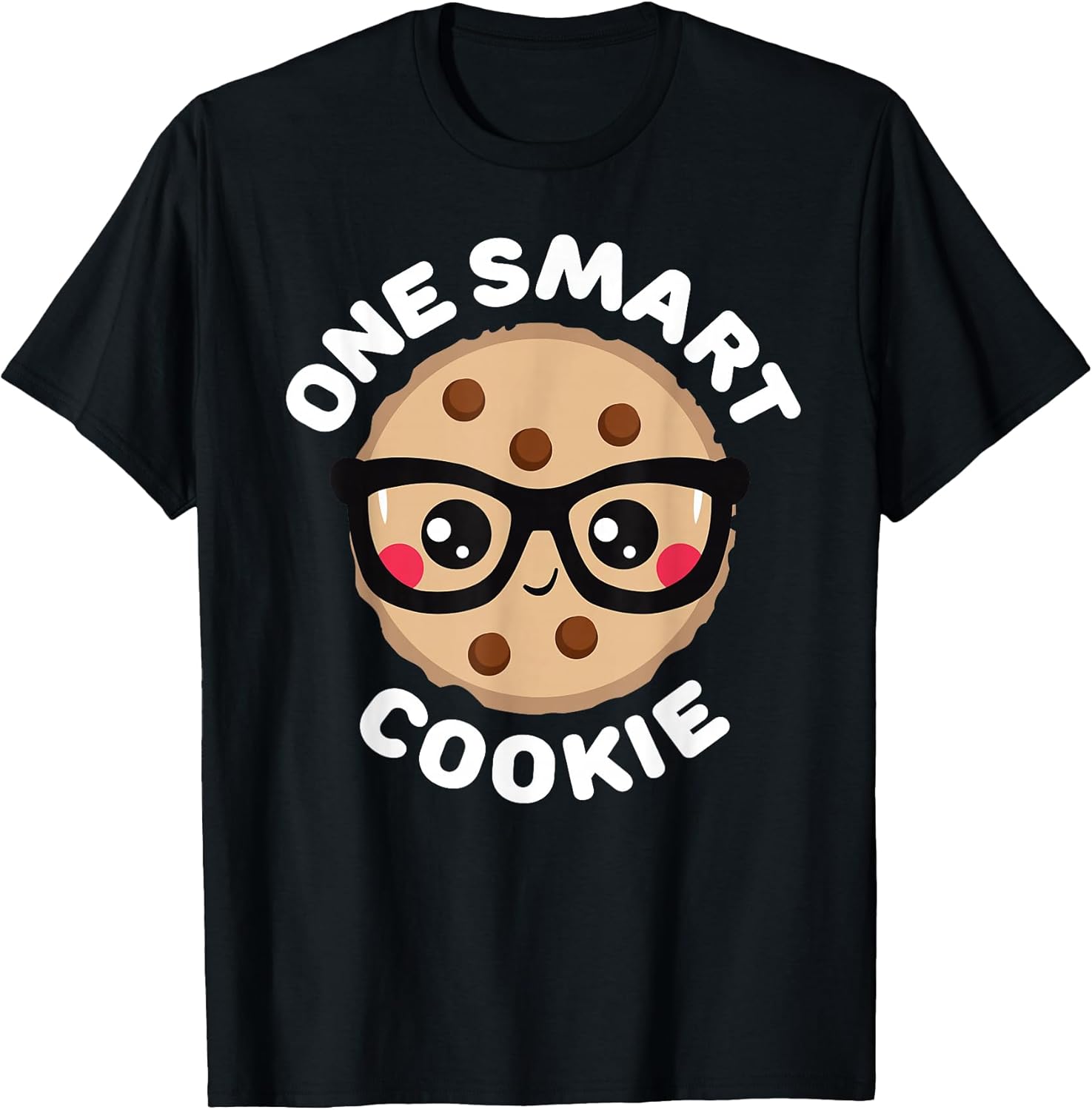 One Smart Cookie Cute Kawaii Style Pun Chocolate Chip - Adult & Kids T-Shirts, Sweatshirts & Hoodies apparel design preview 1
