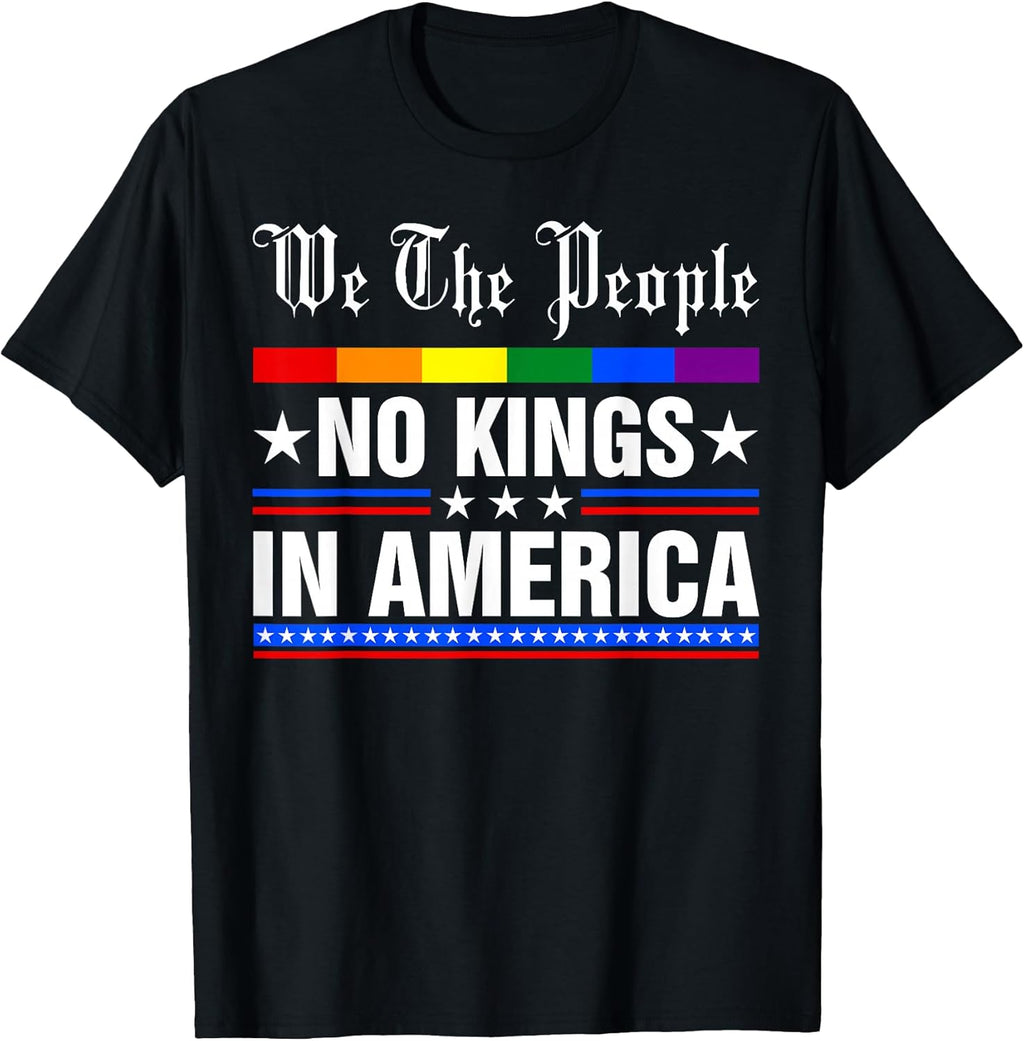 We The People No Kings in America Anti-Trump Funny - Adult & Kids T-Shirts, Sweatshirts & Hoodies apparel design preview 1