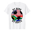 My Home My Roots South Africa Flag Soccer T-Shirt - Minimalist Print Unisex - T-Shirt, Sweatshirt, Hoodie