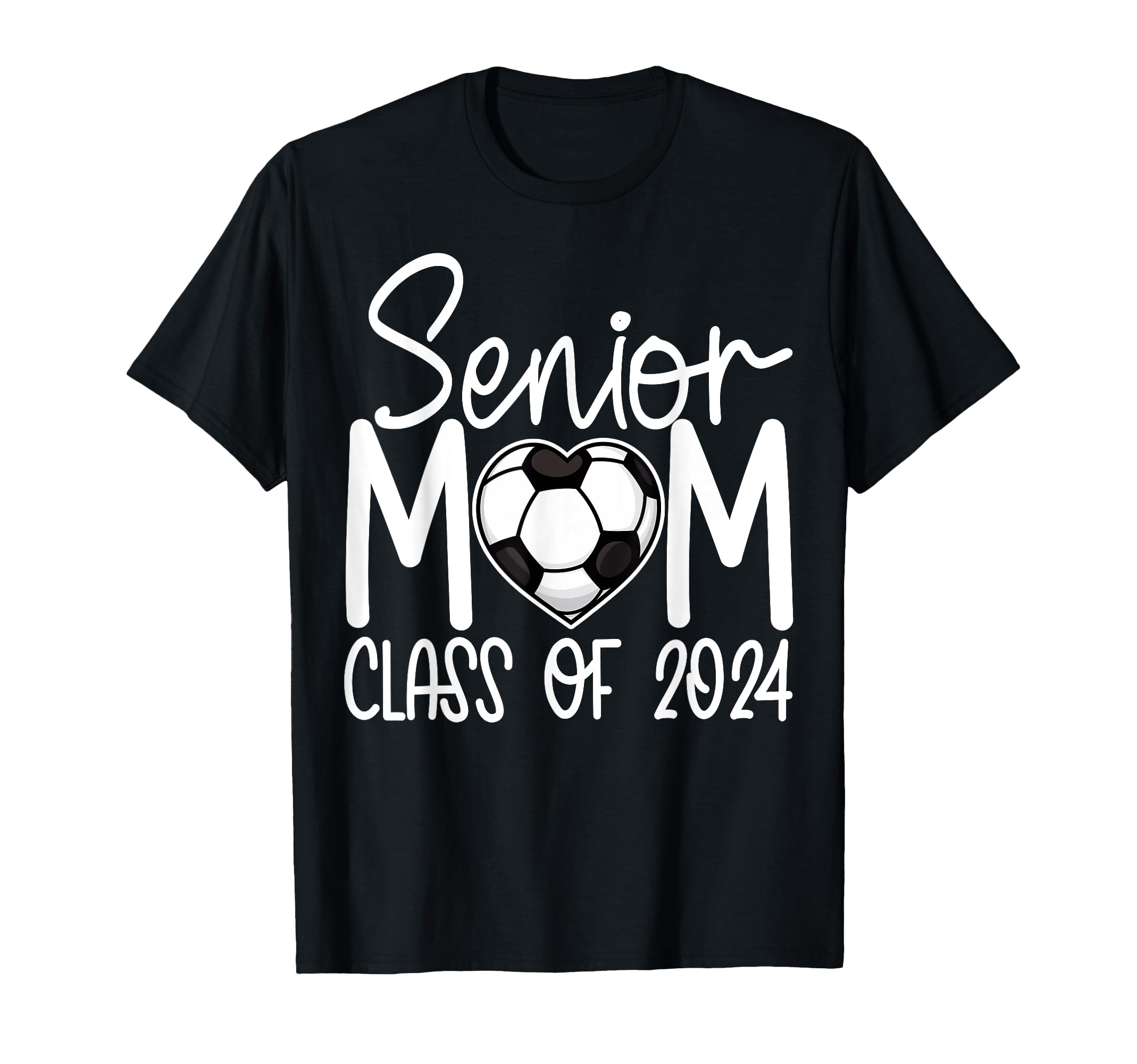 Senior Mom 2024 Soccer Player Team High T-Shirt - Custom Art Print Unisex - T-Shirt, Sweatshirt, Hoodie