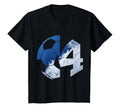 Number 4 Years Soccer 4Th Birthday T-Shirt - Streetwear Style Unisex - T-Shirt, Sweatshirt, Hoodie