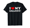 I Love My Granny I Heart My Granny T-Shirt - Minimalist Print for Adults - T-Shirt, Sweatshirt, Hoodie