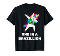 Funny Brazilian Unicorn Brazil Flag T-Shirt - Fun Novelty Design Unisex - T-Shirt, Sweatshirt, Hoodie